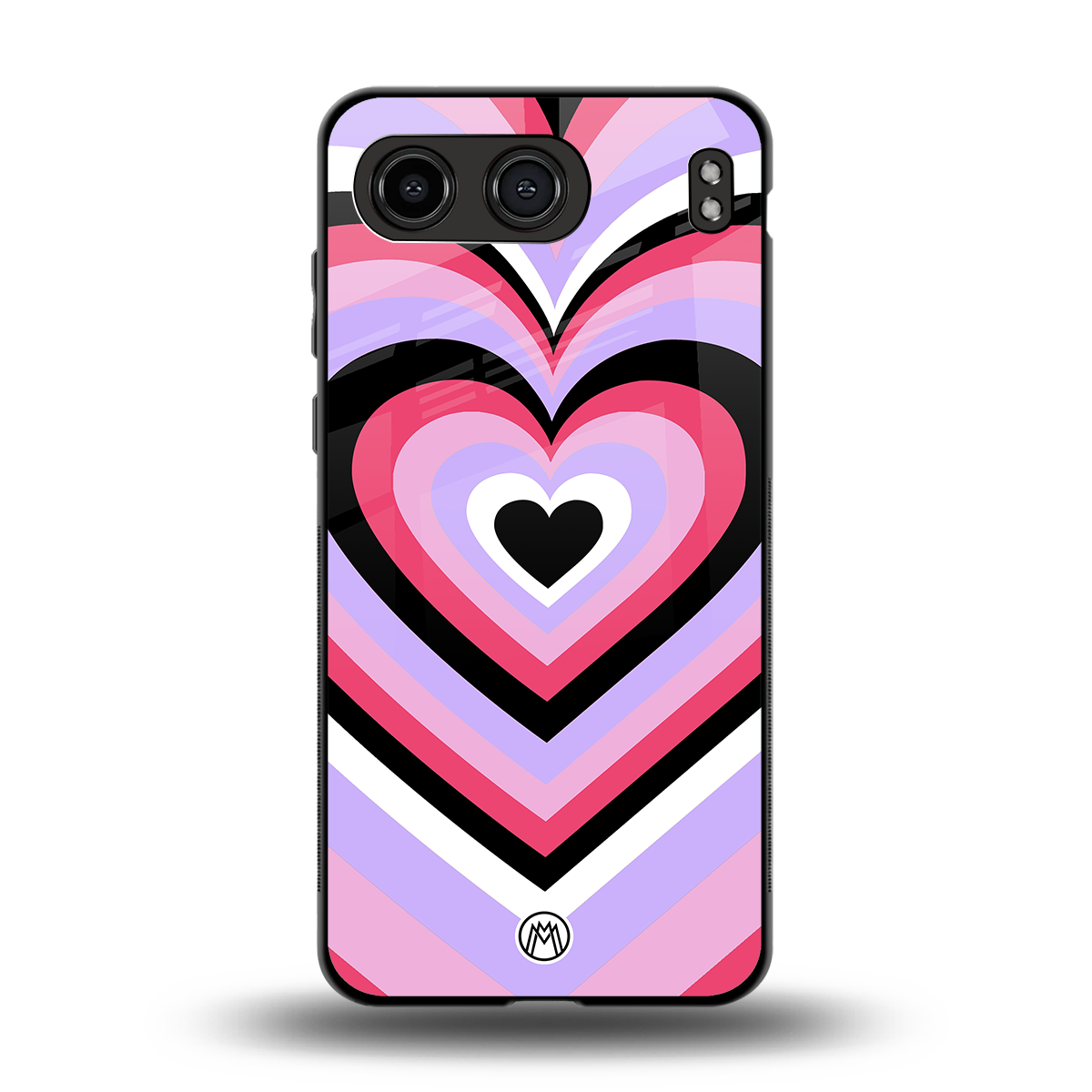 y2k pink hearts bubblegum edition back phone cover | glass case for oneplus nord 4