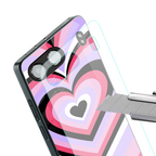 y2k pink hearts bubblegum edition back phone cover | glass case for oneplus nord 4