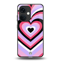 y2k pink hearts bubblegum edition back phone cover | glass case for oneplus nord ce 3