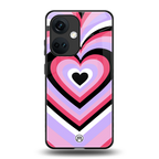 y2k pink hearts bubblegum edition back phone cover | glass case for oneplus nord ce 3