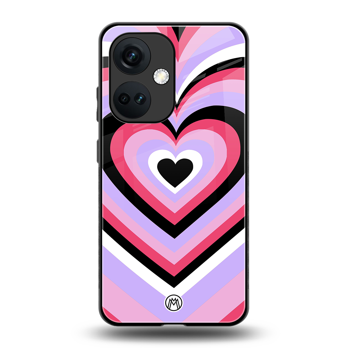 y2k pink hearts bubblegum edition back phone cover | glass case for oneplus nord ce 3
