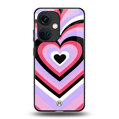 y2k pink hearts bubblegum edition back phone cover | glass case for oneplus nord ce 3