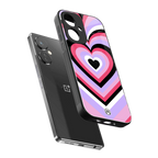 y2k pink hearts bubblegum edition back phone cover | glass case for oneplus nord ce 3