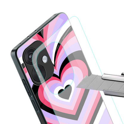 y2k pink hearts bubblegum edition back phone cover | glass case for oneplus nord ce 3