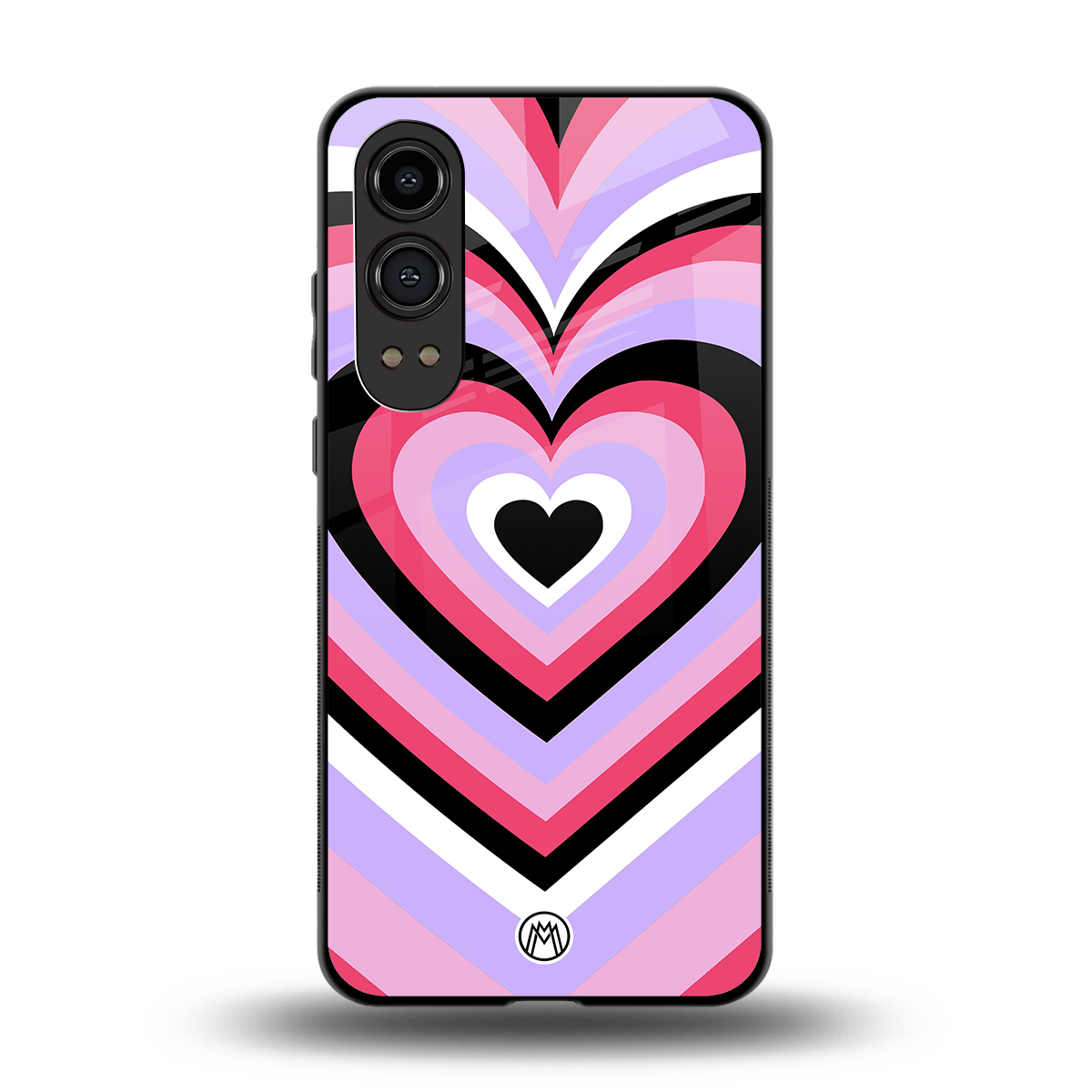 y2k pink hearts bubblegum edition back phone cover | glass case for oneplus nord ce 4 lite