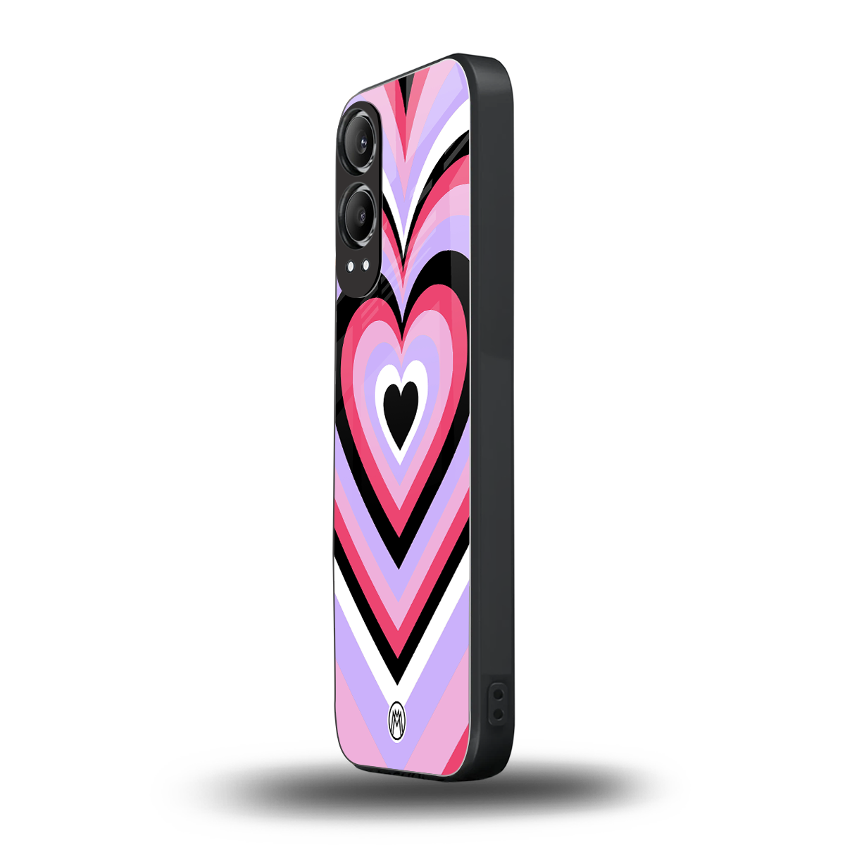 y2k pink hearts bubblegum edition back phone cover | glass case for oneplus nord ce 4 lite