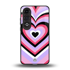 y2k pink hearts bubblegum edition back phone cover | glass case for oneplus nord ce 4
