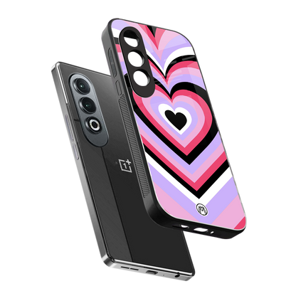 y2k pink hearts bubblegum edition back phone cover | glass case for oneplus nord ce 4
