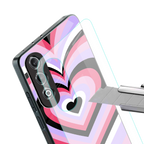 y2k pink hearts bubblegum edition back phone cover | glass case for oneplus nord ce 4