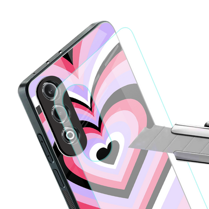 y2k pink hearts bubblegum edition back phone cover | glass case for oneplus nord ce 4