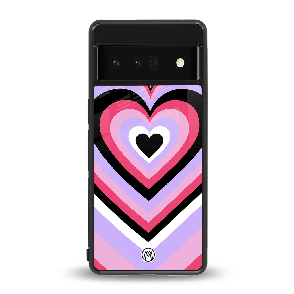 y2k pink hearts bubblegum edition back phone cover | glass case for google pixel 6 pro