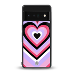 y2k pink hearts bubblegum edition back phone cover | glass case for google pixel 6 pro