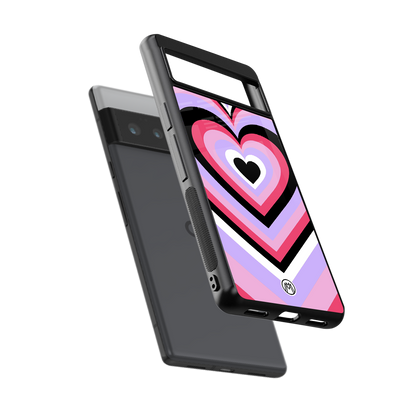 y2k pink hearts bubblegum edition back phone cover | glass case for google pixel 6 pro