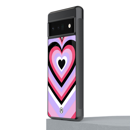 y2k pink hearts bubblegum edition back phone cover | glass case for google pixel 6 pro