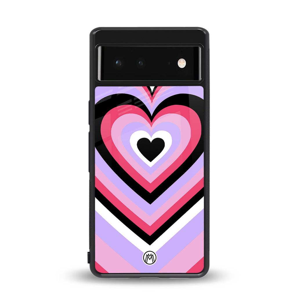 y2k pink hearts bubblegum edition back phone cover | glass case for google pixel 6