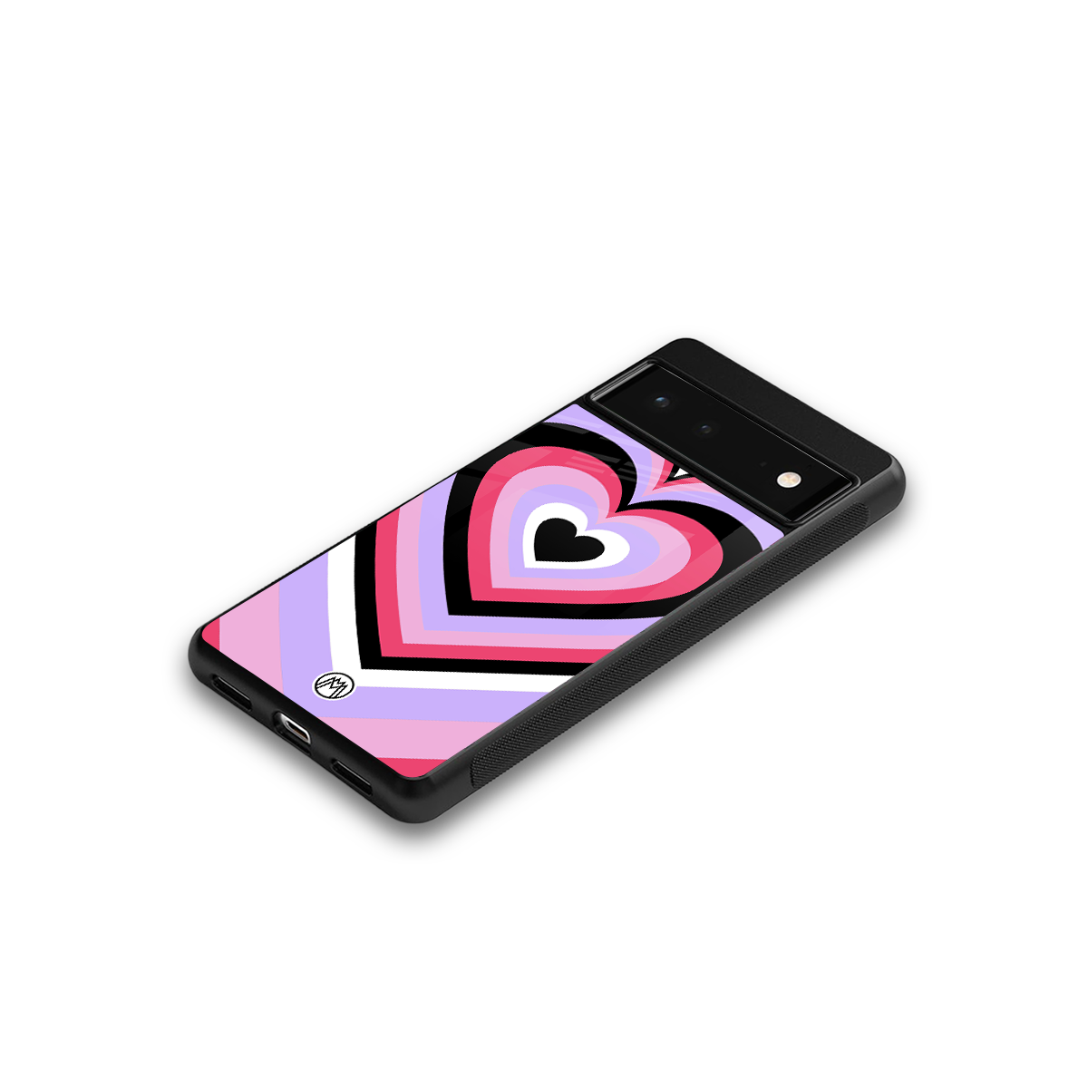 y2k pink hearts bubblegum edition back phone cover | glass case for Google Pixel 6A