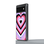 y2k pink hearts bubblegum edition back phone cover | glass case for Google Pixel 6A