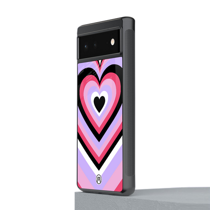 y2k pink hearts bubblegum edition back phone cover | glass case for Google Pixel 6A