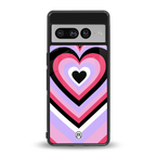 y2k pink hearts bubblegum edition back phone cover | glass case for google pixel 7 pro