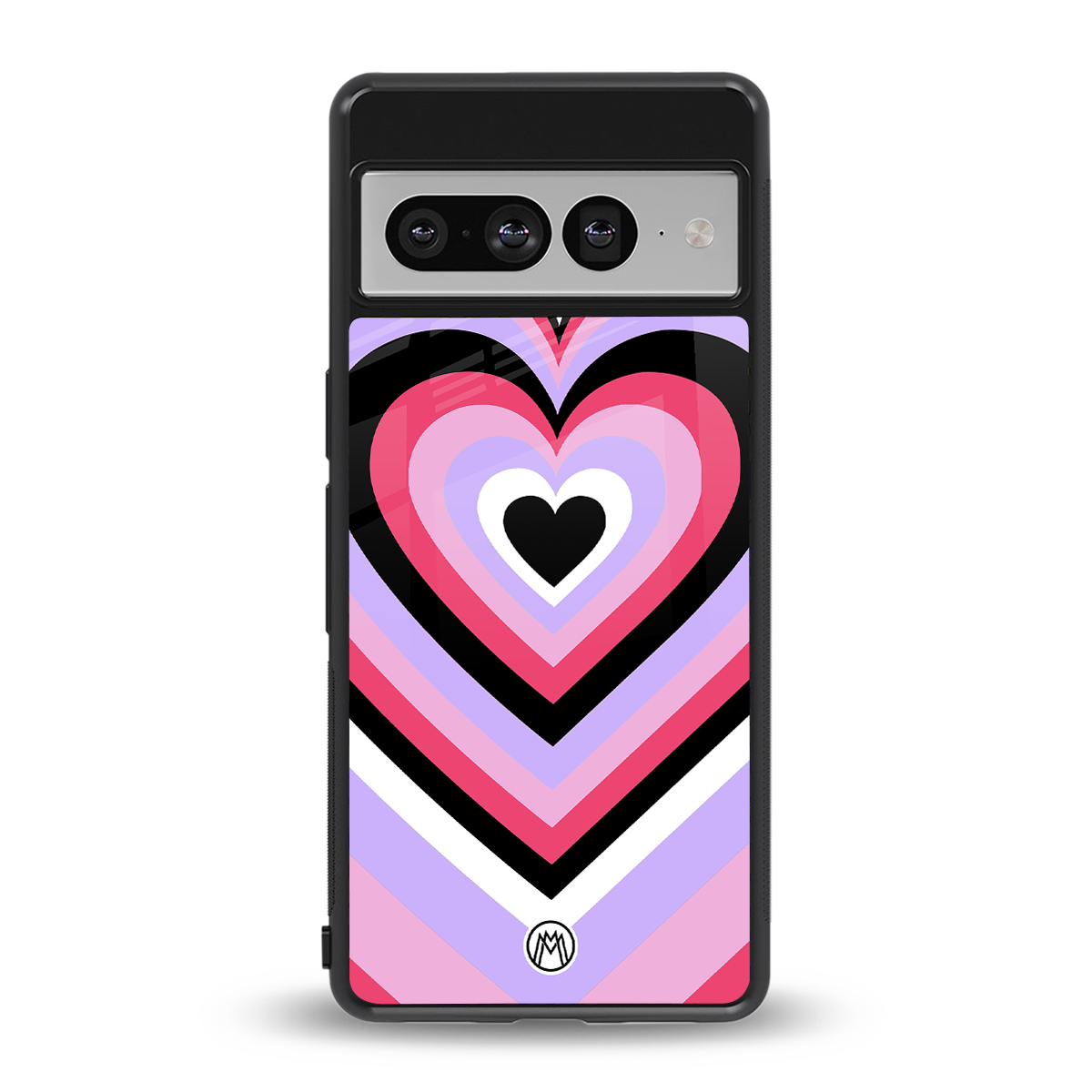 y2k pink hearts bubblegum edition back phone cover | glass case for google pixel 7 pro