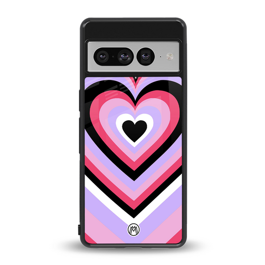y2k pink hearts bubblegum edition back phone cover | glass case for google pixel 7 pro