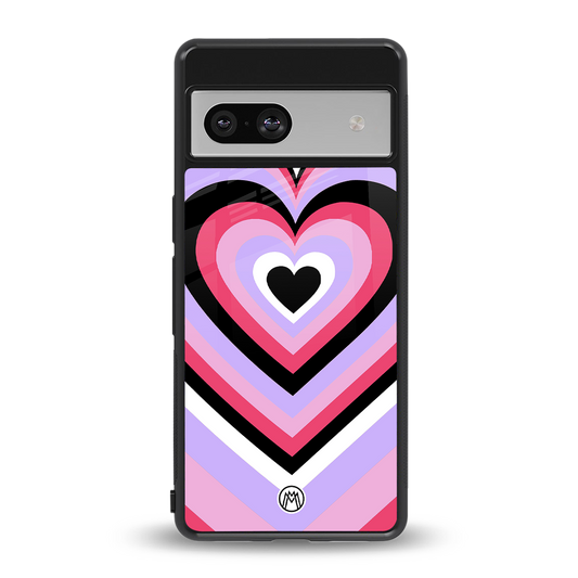 y2k pink hearts bubblegum edition back phone cover | glass case for Google Pixel 7