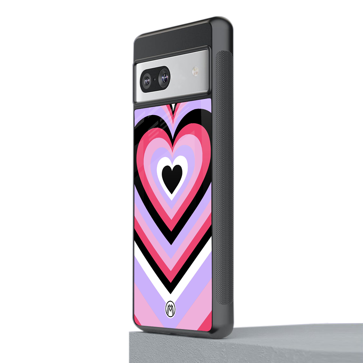 y2k pink hearts bubblegum edition back phone cover | glass case for Google Pixel 7