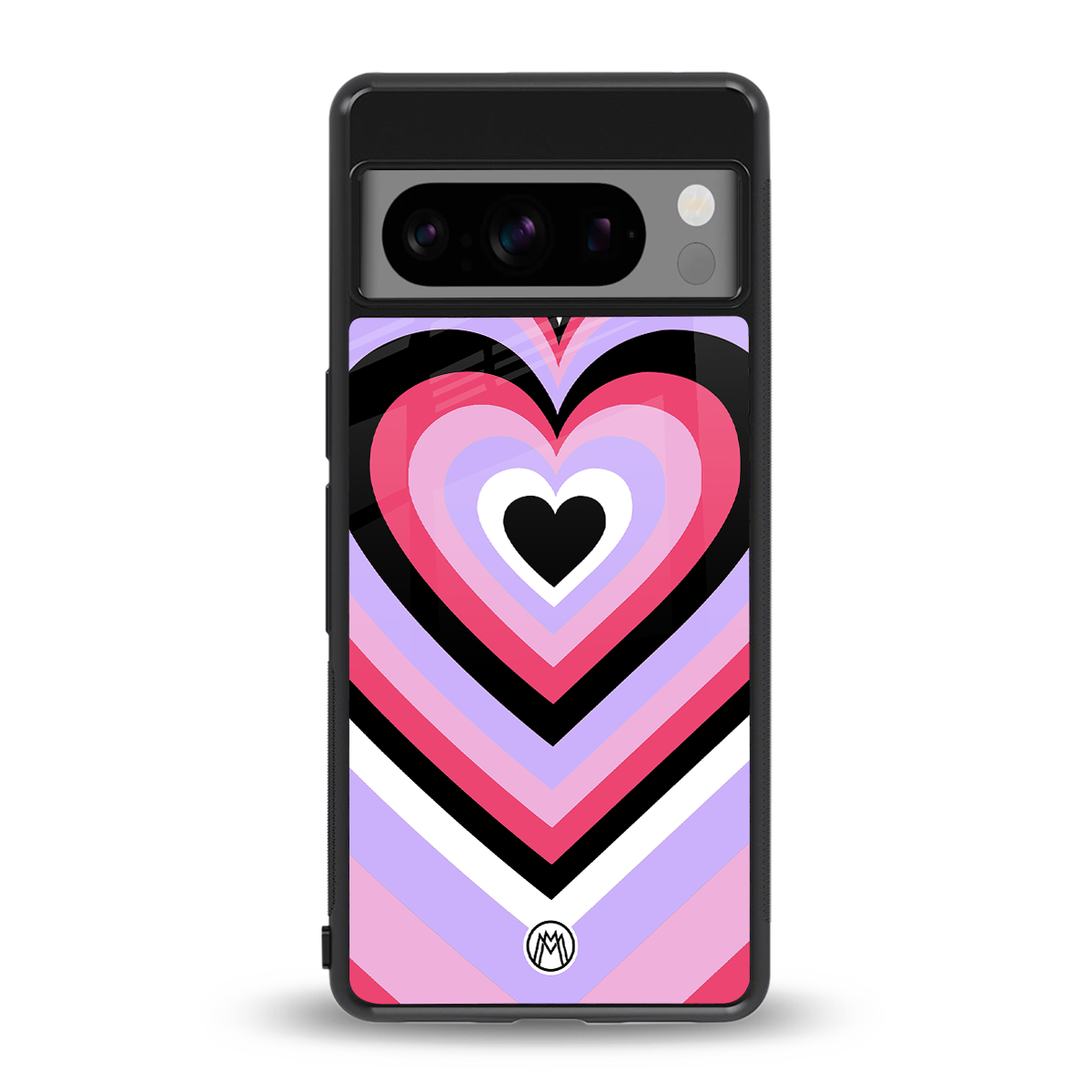 y2k pink hearts bubblegum edition back phone cover | glass case for google pixel 8 pro