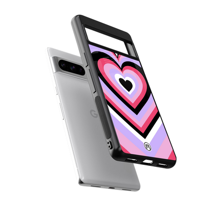 y2k pink hearts bubblegum edition back phone cover | glass case for google pixel 8 pro