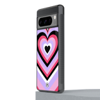 y2k pink hearts bubblegum edition back phone cover | glass case for google pixel 8 pro