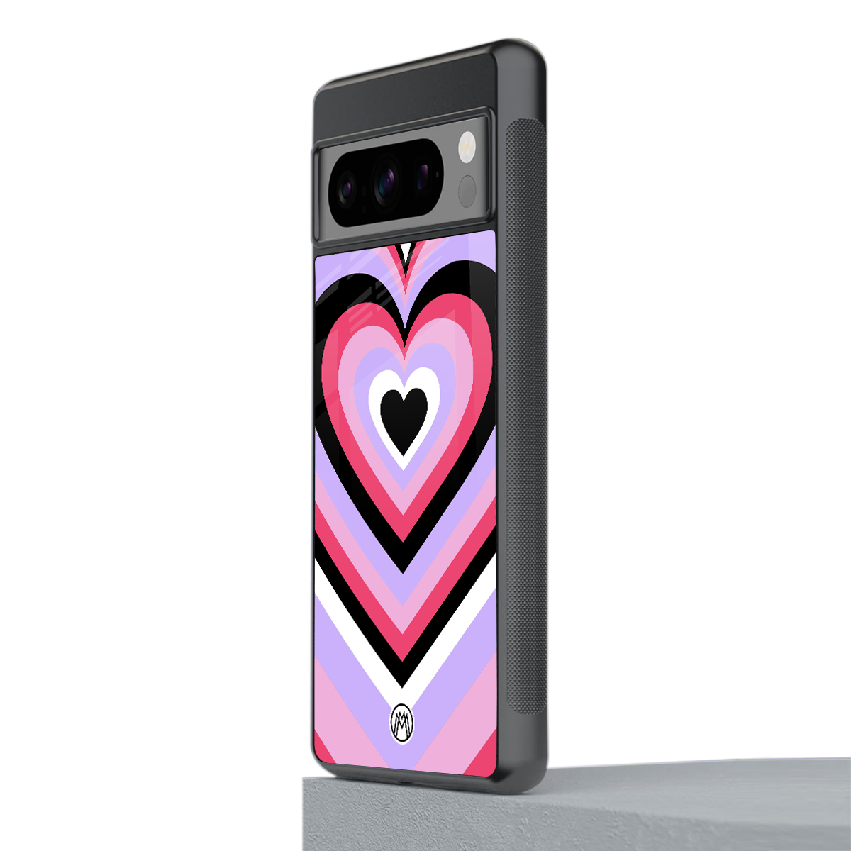 y2k pink hearts bubblegum edition back phone cover | glass case for google pixel 8 pro