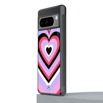 y2k pink hearts bubblegum edition back phone cover | glass case for google pixel 8 pro