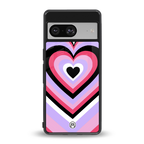 y2k pink hearts bubblegum edition back phone cover | glass case for Google Pixel 8
