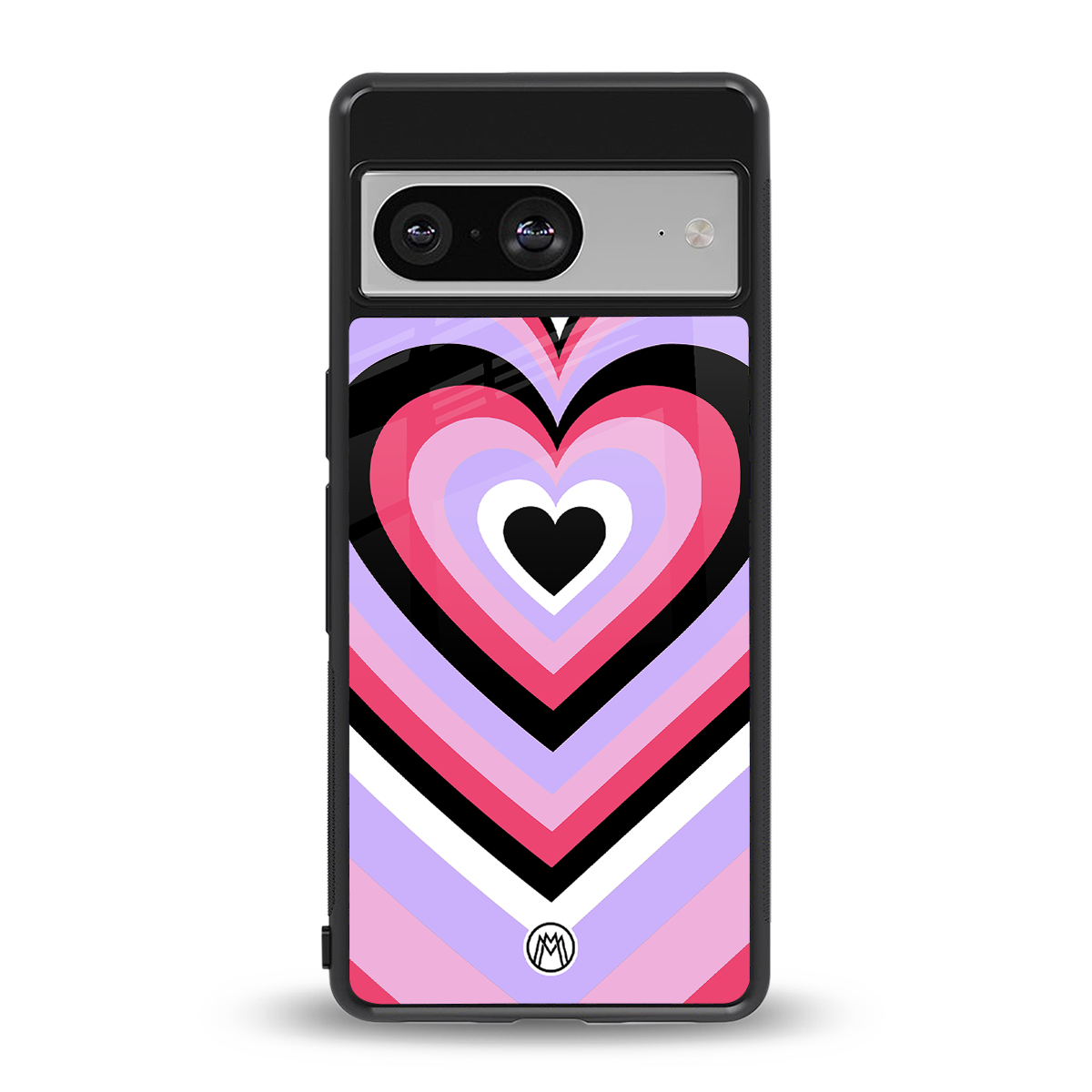 y2k pink hearts bubblegum edition back phone cover | glass case for Google Pixel 8