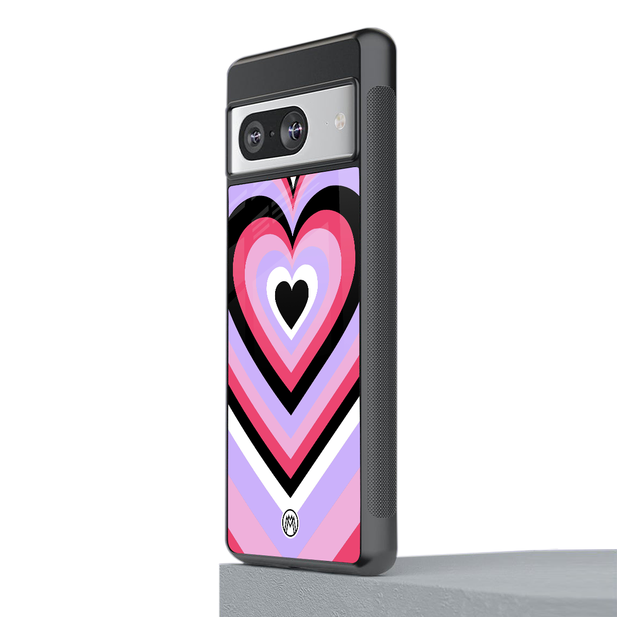 y2k pink hearts bubblegum edition back phone cover | glass case for Google Pixel 8