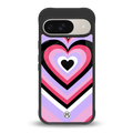 y2k pink hearts bubblegum edition back phone cover | glass case for google pixel 9