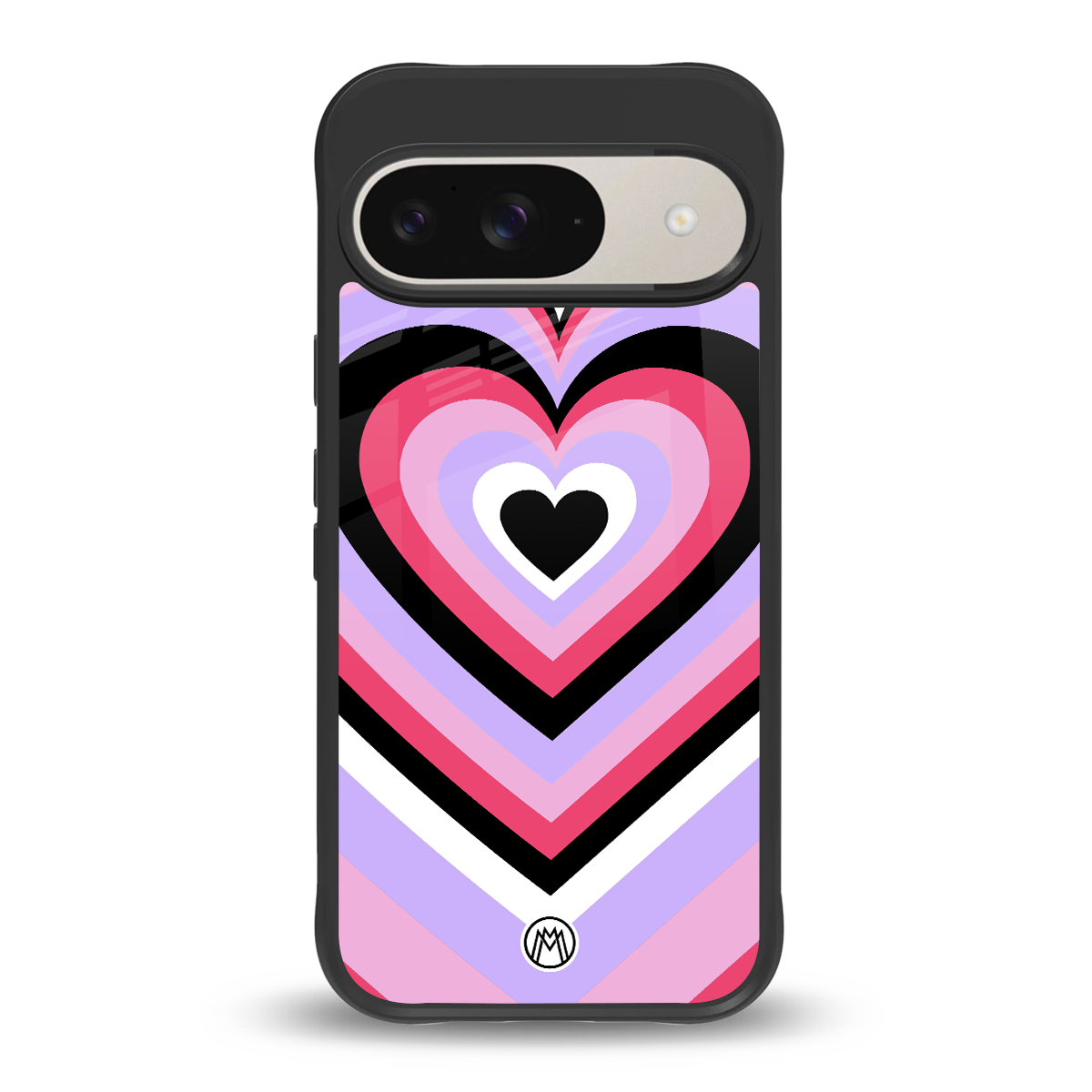 y2k pink hearts bubblegum edition back phone cover | glass case for google pixel 9