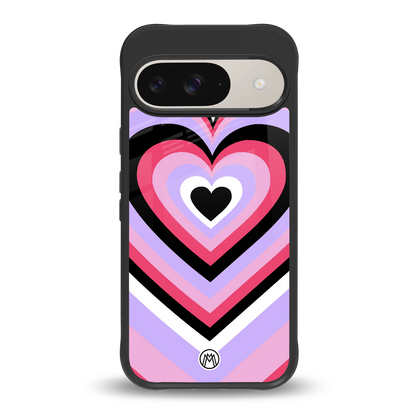 y2k pink hearts bubblegum edition back phone cover | glass case for google pixel 9