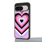 y2k pink hearts bubblegum edition back phone cover | glass case for google pixel 9