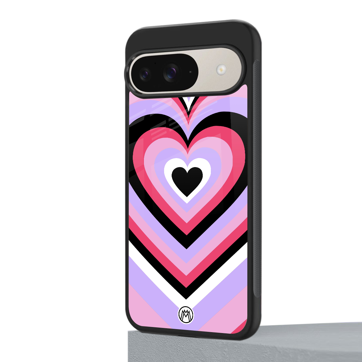 y2k pink hearts bubblegum edition back phone cover | glass case for google pixel 9