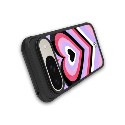 y2k pink hearts bubblegum edition back phone cover | glass case for google pixel 9