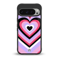 y2k pink hearts bubblegum edition back phone cover | glass case for google pixel 9 pro