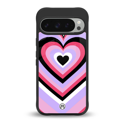 y2k pink hearts bubblegum edition back phone cover | glass case for google pixel 9 pro