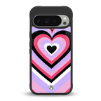 y2k pink hearts bubblegum edition back phone cover | glass case for google pixel 9 pro xl