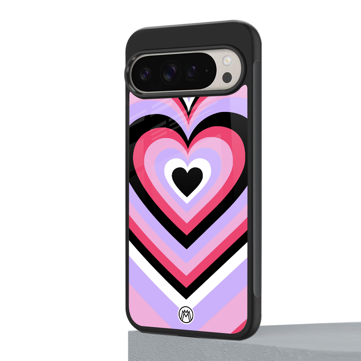 y2k pink hearts bubblegum edition back phone cover | glass case for google pixel 9 pro xl