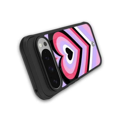 y2k pink hearts bubblegum edition back phone cover | glass case for google pixel 9 pro xl