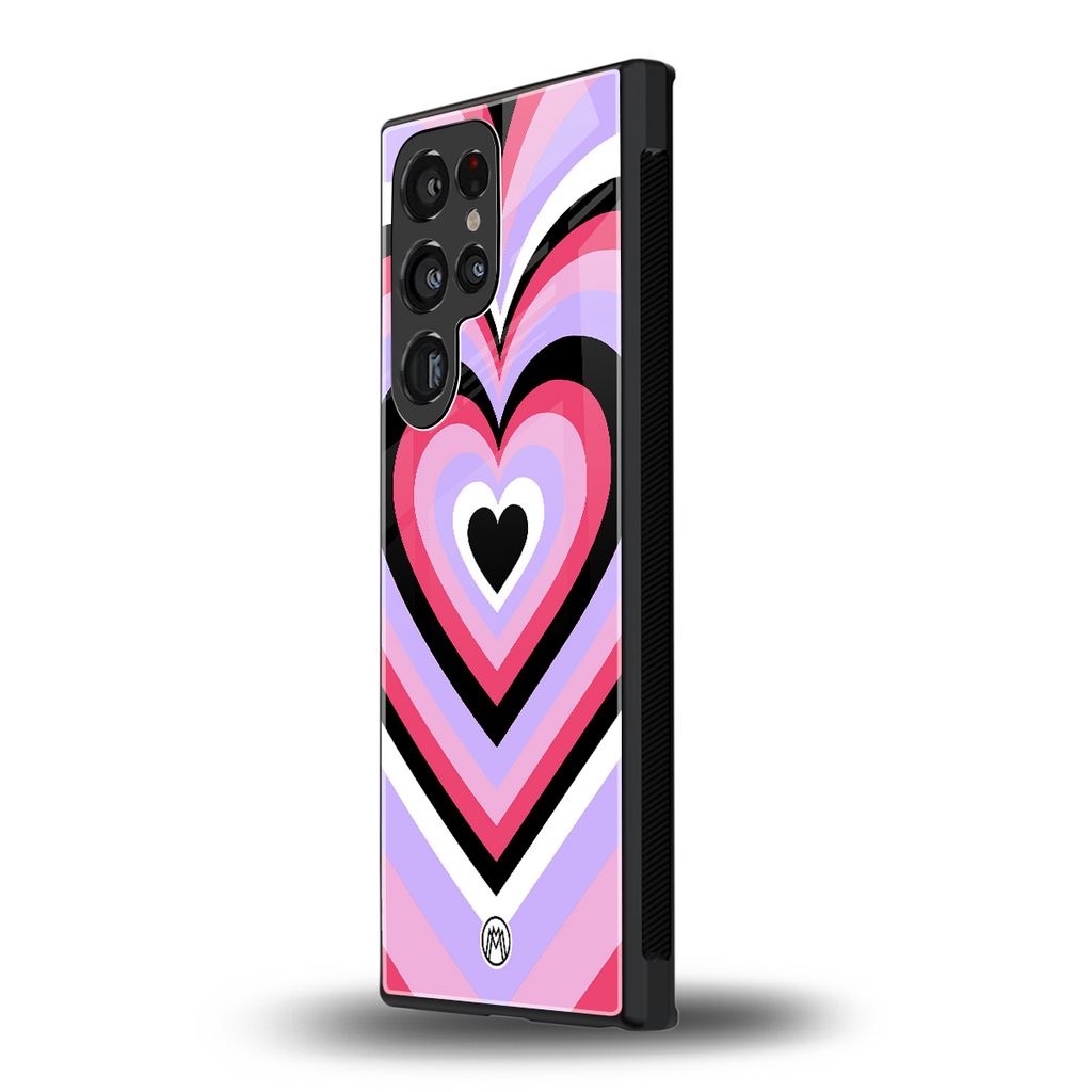 y2k pink hearts bubblegum edition back phone cover | glass case for samsung galaxy s23 ultra