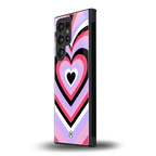 y2k pink hearts bubblegum edition back phone cover | glass case for samsung galaxy s23 ultra