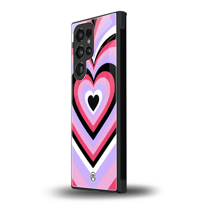 y2k pink hearts bubblegum edition back phone cover | glass case for samsung galaxy s23 ultra
