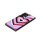 y2k pink hearts bubblegum edition back phone cover | glass case for samsung galaxy s23 ultra